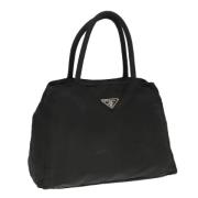 Prada Vintage Pre-owned Nylon handvskor Black, Dam