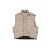 Balenciaga Beige Oversized Puffer Vest Beige, Herr