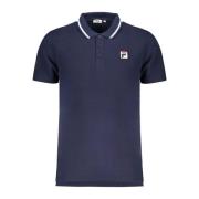 Fila Polo Tröja Kort Ärm Blå Blue, Herr