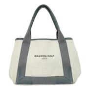 Balenciaga Vintage Pre-owned Canvas handvskor White, Dam