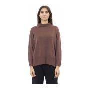 Alpha Studio Tidlös Turtleneck Sweater Brown, Dam