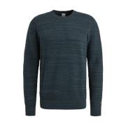 Cast Iron Crewneck Pullover Ckw2411353 Blue, Herr