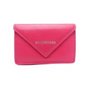 Balenciaga Vintage Pre-owned Laeder plnbcker Pink, Dam