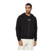 Calvin Klein Dragkedja Hoodie Black, Herr