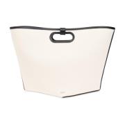 Alaïa Stor Vikbar Shopper Väska Beige, Dam