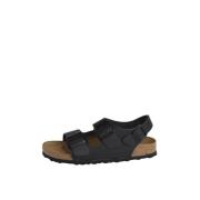 Birkenstock Svarta platta sandaler 100% EVA sammansättning Black, Dam