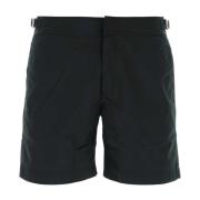 Orlebar Brown Svarta Nylon Bulldog Simshorts Black, Herr