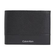 Calvin Klein Svart Trifold Plånbok med Myntficka Black, Herr