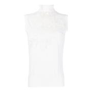 Ermanno Scervino Vit Ärmelös Ull Tank Top White, Dam