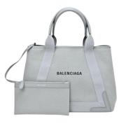 Balenciaga Vintage Pre-owned Canvas handvskor Gray, Dam