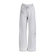 DES Phemmes Rhinestone Grå Sweatpants Straight Leg Gray, Dam