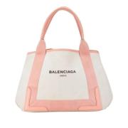 Balenciaga Vintage Pre-owned Canvas handvskor Beige, Dam