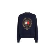 Tommy Jeans Crewneck Sweatshirt Blue, Herr