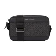 Tommy Hilfiger Svart Monogram Crossbody-väska Black, Herr