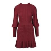 Antonino Valenti Elegant Damklänning Viskos Polyester Red, Dam