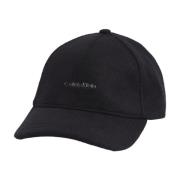 Calvin Klein Svart Metallbokstav Damkeps Black, Dam