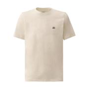 C.p. Company Kortärmad Logo Print T-shirt Beige, Herr