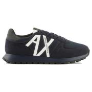 Armani Exchange Blå Sneakers för Stiligt Utseende Blue, Herr