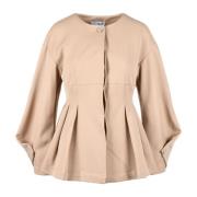 Weili Zheng Polyesterjacka Beige, Dam