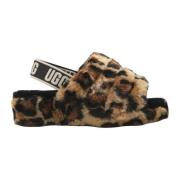 UGG Leopardmönstrade Barnsandaler Brown, Dam