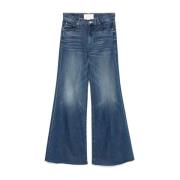 Mother Blå Twister Jeans Indigo Design Blue, Dam