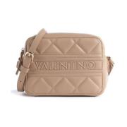 Valentino by Mario Valentino Vadderad Crossbody-väska med Logotyp Beig...