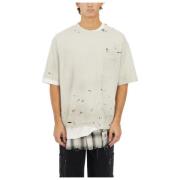 Mihara Yasuhiro Bomull Tre-Lager T-Shirt White, Herr