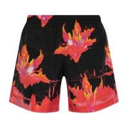 Alexander McQueen Badshorts Red, Herr