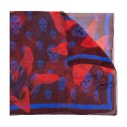 Alexander McQueen Sidenscarf Red, Dam