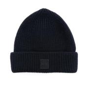 Jacob Cohën Patch Beanie Hat Blue, Herr