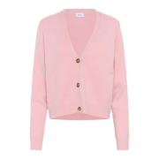 Saint Tropez Pink Nectar Cardigan Tröja Pink, Dam