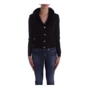 Blugirl Svart Cardigan Tröjor Framknapp Black, Dam