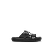 Alexander McQueen Slides med logotyp Black, Herr