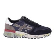 Premiata Blå Tekniskt Tyg och Mocka Sneakers Blue, Herr