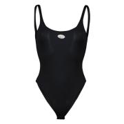 Diesel Svart Megan-UTLT Nylon Bodysuit Black, Dam