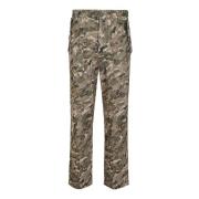 Zadig & Voltaire Camouflage Canvas Byxor med Dragkedja Multicolor, Dam