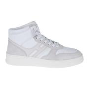 Hogan Vita höga lädersneakers White, Dam