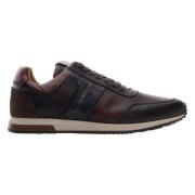 Ambitious Casual Läder Sneaker med Unik Silhuett Brown, Herr