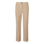 Incotex Stretch corduroy sandfärgade byxor Beige, Dam