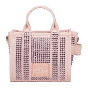 Marc Jacobs Mini Kristall Canvas Tote i Rosa Pink, Dam