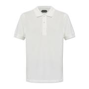 Tom Ford Polo med logotyp White, Herr