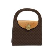 Celine Vintage Pre-owned Canvas handvskor Brown, Dam