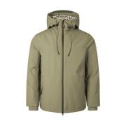 Aquascutum Aktiv Mid Parka med dragkedja Green, Herr