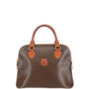 Celine Vintage Pre-owned Canvas handvskor Brown, Dam