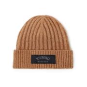 Iceberg Beanie med Iceberg logotyp Brown, Dam