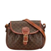 Celine Vintage Pre-owned Canvas crossbodyvskor Brown, Dam