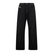 Diesel Svarta D-Macro Jeans Vår-Sommar 2025 Black, Herr