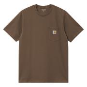 Carhartt Wip Guldlogga Ficka T-shirt Brown, Herr