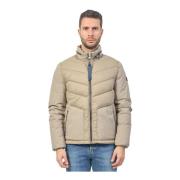 YES ZEE Beige Quiltad Fullzip Jacka Beige, Herr