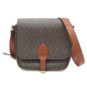 Yves Saint Laurent Vintage Pre-owned Laeder crossbodyvskor Brown, Dam